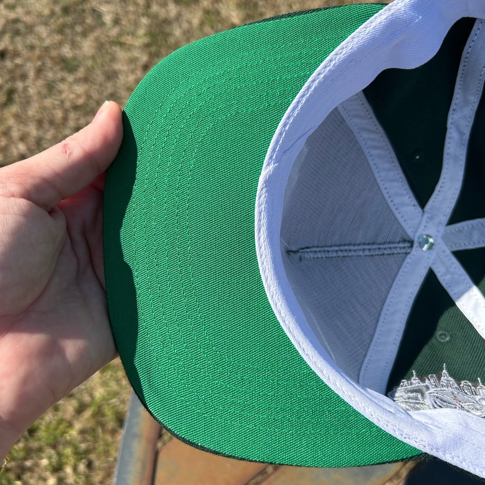 MF DOOM “THROW 25” Green Flat Brim Snapback Hat Embroidered Hip-Hop Cap - Picture 15 of 16